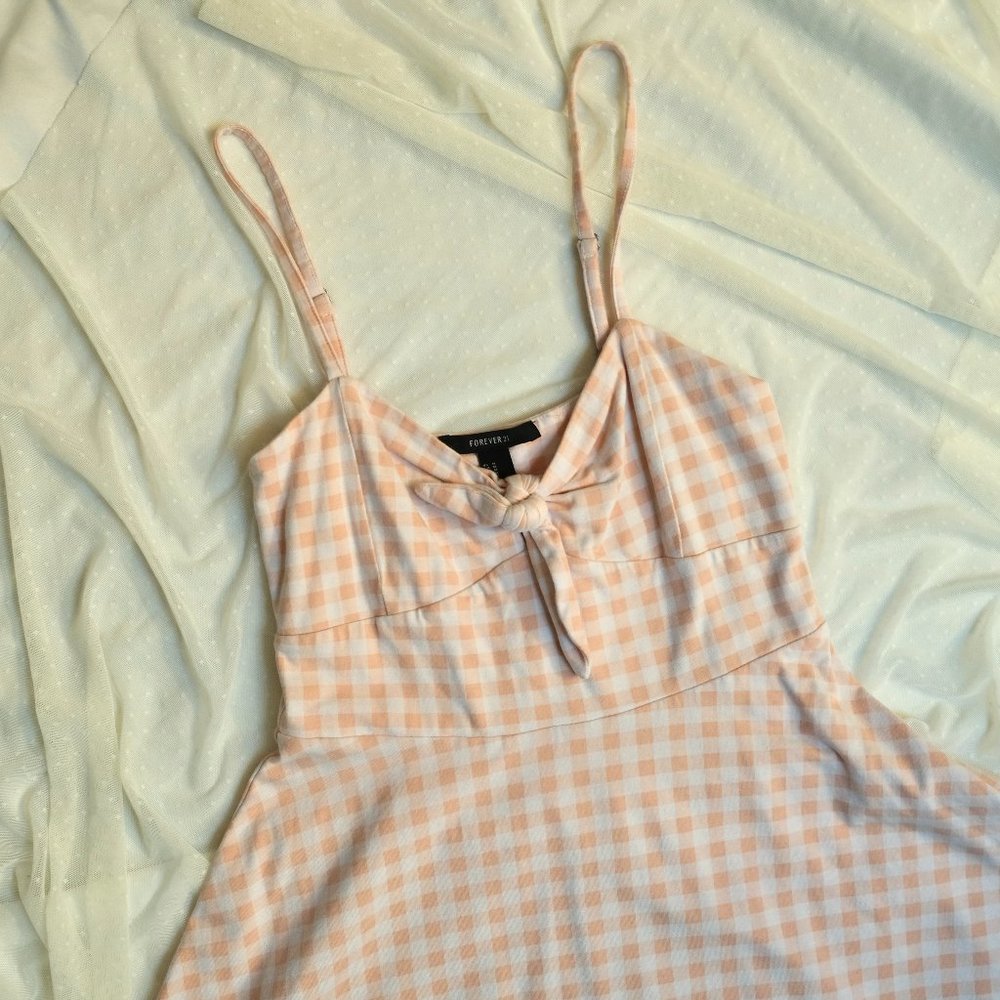 Forever 21 Gingham Dress - Pink & White